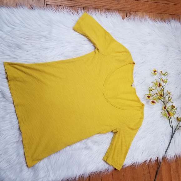 J.CREW T-Shirt Short Sleeves Yellow Color SIZE XS. - Picture 5 of 10